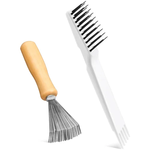 Miniatura 13 de Boao Paquete de 2 herramientas de limpieza de cepillos de pelo, rastrillo de peine 2 en 1 y limpiador de cepillos para eliminar el cabello, el polvo