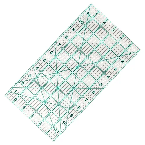 Miniatura 11 de MANUFORE Regla de acolchado de 6 x 24 pulgadas, regla acrílica de costura, regla métrica antideslizante, herramientas de acolchado con líneas