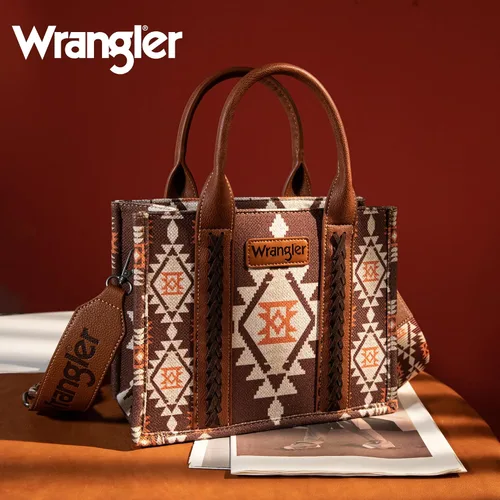 Miniatura 2 de Wrangler Aztec Tote Bag for Women Boho Shoulder Purses and Handbags