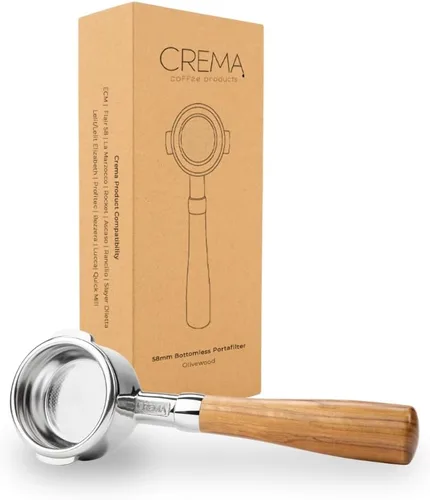 Miniatura 16 de Crema Productos de Café 54mm Portafiltro Desnudo Sin Fondo Compatible con Máquinas Breville de 54mm Incluye Cesta de Filtro de Doble Disparo