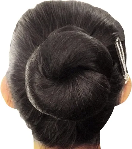 Redecilla de malla para el cabello, reutilizable, invisible, con borde elástico y de 20 pulgadas Negro 10pcs