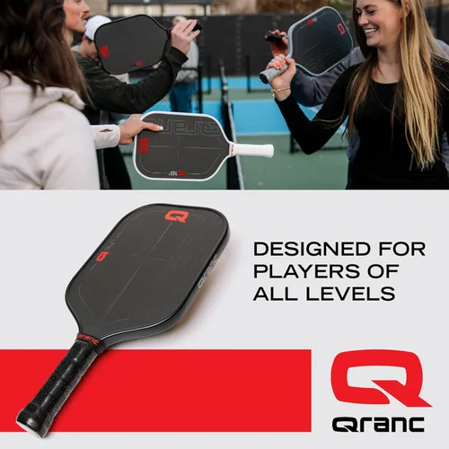 Miniatura 5 de Qranc T700 Pickleball Paddle, Carbon Fiber and Glass Fiber, with PP Honeycomb Core, USA Pickleball (USAPA) Approved