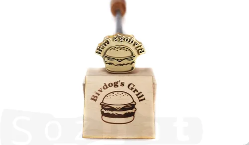 Miniatura 9 de Hierro de marca de alimentos personalizado para marca de carne de hierro para alimentos Hierro personalizado de marca de barbacoa Hierro