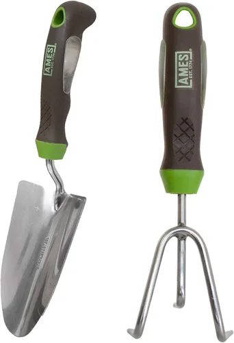 Miniatura 8 de AMES 24452009 Ergo Gel Grip Juego de herramientas de jardín con pala de mano y cuchara de tierra
