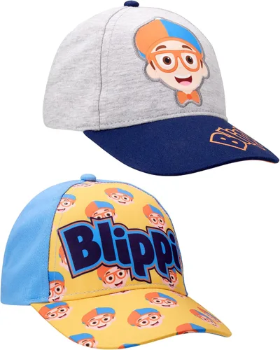 Miniatura 3 de Blippi Gorra de béisbol para niños pequeños paquete de 2 gorras de ala curvada