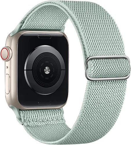 Miniatura 17 de Correa elástica de nailon compatible con Apple Watch Series 11, 10, 9, 8, 7, 1.811 in, 1.772 in, 1.654 in, 1.614 in, Ultra 3, 2, 1.929 in, Series 6