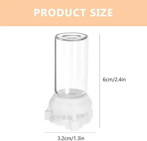 Miniatura 7 de Ipetboom Comedero de agua para hormigas, tazas de alimentación líquidas transparentes para Ant Farms, paquete de 2 herramientas de diseño duradero