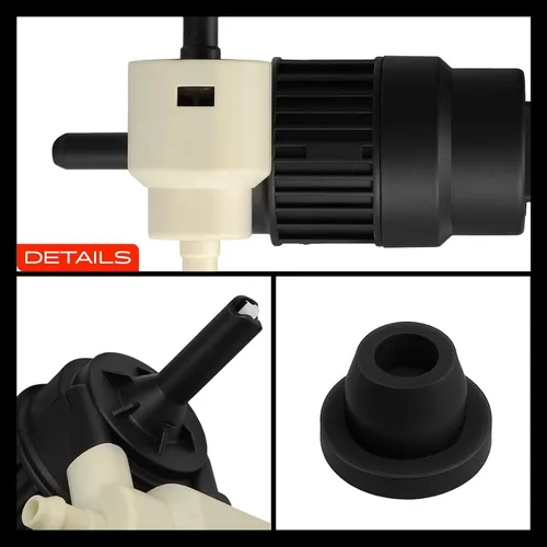Miniatura 9 de A-Premium Bomba de limpiaparabrisas compatible con Chevrolet Equinox y Volkswagen Passat, Golf, GTI, e-Golf, EuroVan y Jeep Renegade y Fiat 500