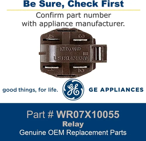 Miniatura 2 de GE Electrodomésticos WR07X10055 retransmisión genuina del comienzo del compresor del OEM para los refrigeradores