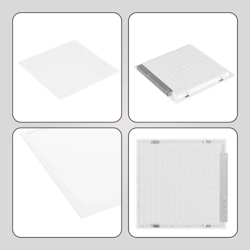 Miniatura 8 de LEDMyplace - Lámpara de techo LED de pantalla plana de 2 x 2 pulgadas, para oficina, tienda, almacén, 40 W, 5000 lúmenes, 6500 K luz diurna
