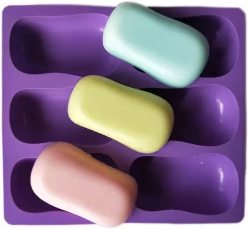 Miniatura 9 de 2 moldes ovalados de silicona para jabón, moldes clásicos ovalados para hacer dulces de gelatina de chocolate