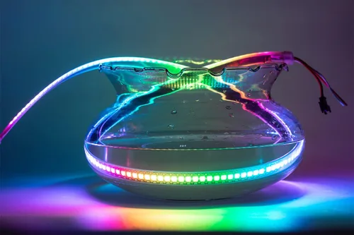Miniatura 3 de WS2812B Tira de luz LED direccionable individual 144Pixels/m SMD 5050 RGB Pixel Strip DC5V (3.2FT 144LEDS impermeable IP67, PCB blanco)