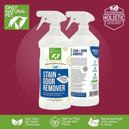 Miniatura 3 de Only Natural Pet - Removedor de manchas y olores con base en enzimas, fórmula derivada de plantas para perros – Funciona en madera dura, alfombra