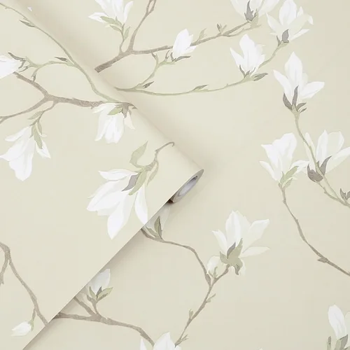 Miniatura 3 de Laura Ashley Magnolia Grove Papel pintado natural