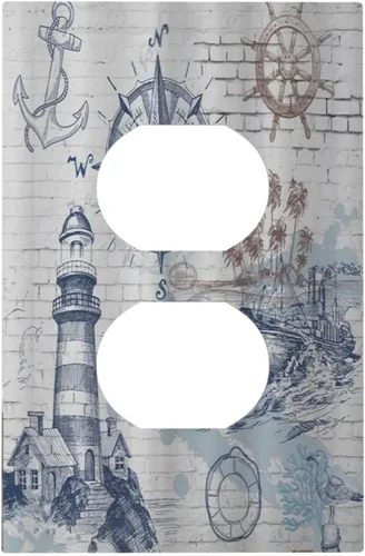 Miniatura 16 de Placas de pared de eucalipto verde de una sola palanca, estilo rústico, cubierta de interruptor de luz de 1 cuadrilla, hojas de árbol, cubiertas