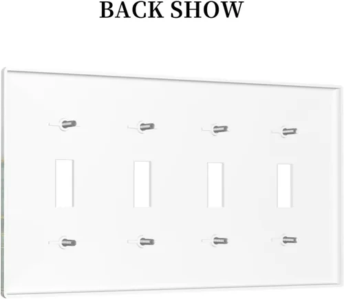 Miniatura 408 de Placa Decorativa de Pared de Granja Rústica con Cuerno de Madera para Puerta de Granero 1 Banda Duplex Cubiertas de Toma Eléctrica Soltera