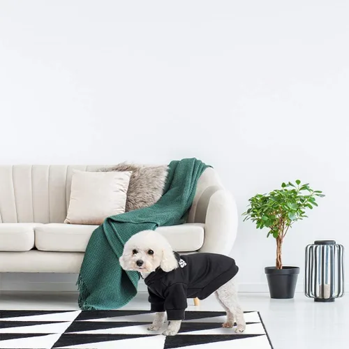 Miniatura 5 de SCENEREAL Sudadera de seguridad con capucha para perros grandes, medianos y pequeños, para niños y niñas, disfraz de perro suave con agujero para #1
