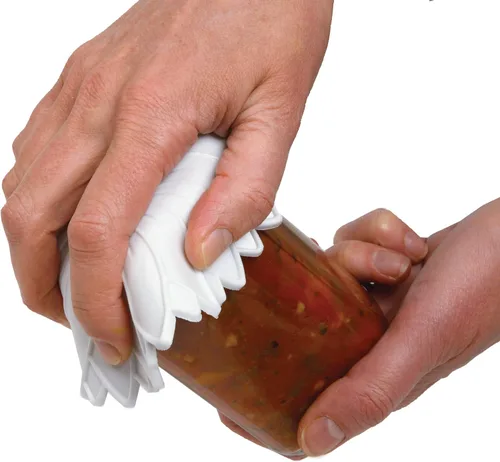 Miniatura 2 de NORPRO Abridor de tarros de goma antideslizante, 1 unidad, blanco