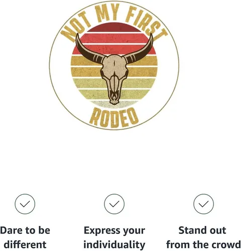 Miniatura 6 de Not My First Rodeo - Camiseta de ante - Bull Skull - Camiseta de gamuza vaquera