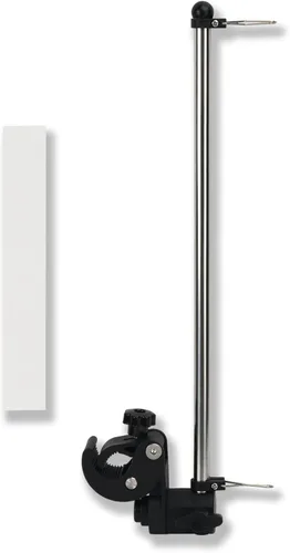 Miniatura 7 de Mástil universal para bandera de barco, abrazadera ajustable de acero inoxidable 316, kit de poste de bandera de barco con montaje en riel sin