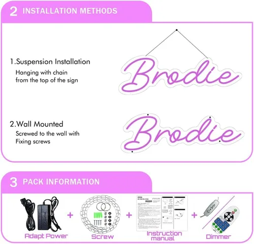 Miniatura 6 de Letreros de neón personalizables, letrero de neón personalizable para decoración de pared, luces de neón personalizadas para bodas, fiestas