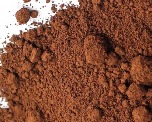 Polvo de óxido de hierro marrón mate, polvo de pigmento de hormigón, colorante de lechada, tinte de color para cemento, estuco, yeso, mortero,