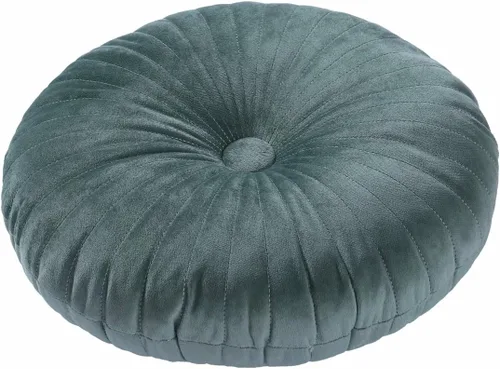 Miniatura 18 de HLOVME Cojín Redondo para Sofá de Terciopelo Cojín Decorativo Pequeño Color Sólido para Sala de Estar Cama Suelo 13.7", Beige