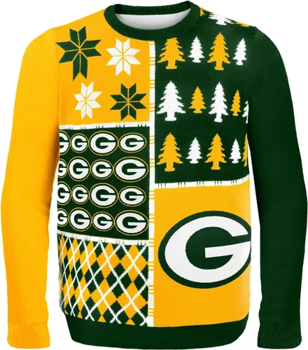 Miniatura 11 de FOCO NFL Unisex-Adult NFL Busy Block Ugly Sweater Bloque ocupado