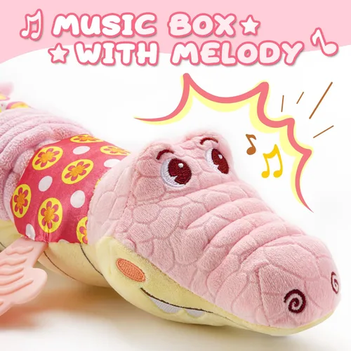 Miniatura 2 de AWOTOY Juguetes para bebés de 0 a 12 meses, juguetes musicales de peluche suaves con arrugado multisensorial, sonajero y texturas, juguetes