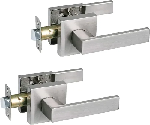 Miniatura 67 de NEWBANG Manija de palanca de puerta sólida con acabado negro mate