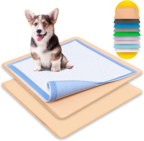 Miniatura 16 de TidyFriend - Bandeja para almohadillas de entrenamiento de 24 x 24 pulgadas, soporte de silicona para almohadillas de entrenamiento para cachorros