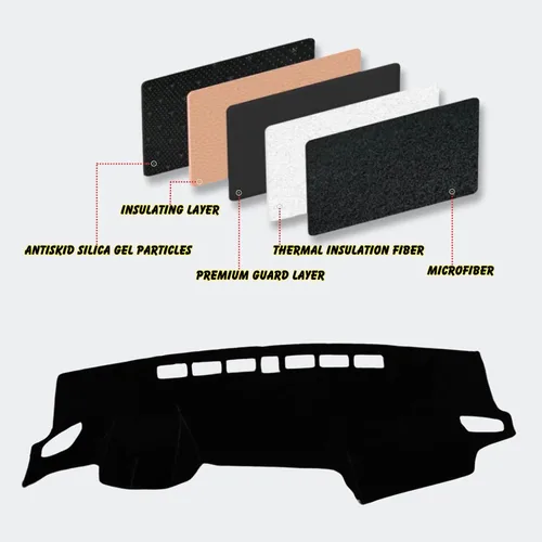 Miniatura 5 de Funda para salpicadero, alfombrilla, almohadilla antideslizante personalizada, compatible con Hyundai Elantra 2017 2018 2019 2020, protector solar