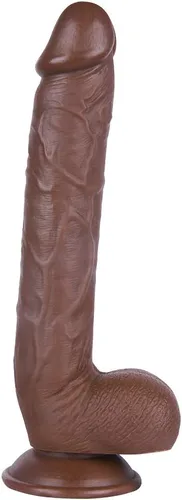 Miniatura 8 de Consolador realista de 10 pulgadas de largo, consoladores grandes y realistas con fuerte ventosa para jugar con manos libres, simulación anal