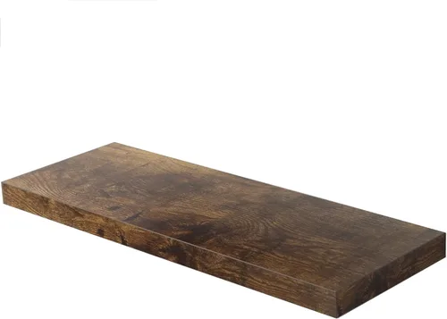 Miniatura 10 de Juego de 1 estante de pared, estantes flotantes negros de 24 pulgadas de ancho x 10 pulgadas de profundidad x 1 pulgadas de alto, estante de pared