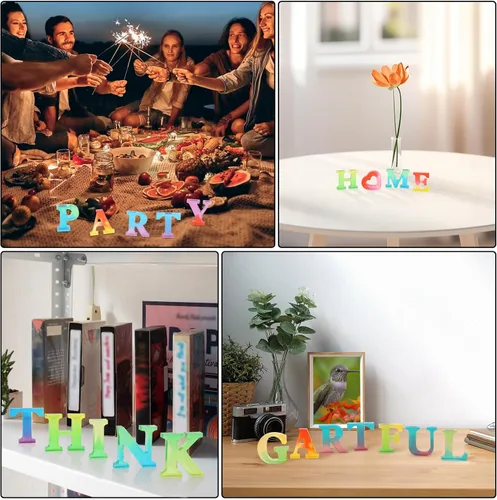 Miniatura 6 de Gartful Moldes de letras de resina, molde de resina epoxi del alfabeto mayúscula B, moldes de silicona 3D gruesos para hacer letras, arte