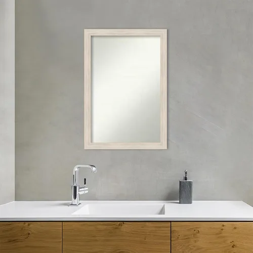 Miniatura 121 de Amanti Art Espejo personalizado, espejo estrecho de baño de oro blanco, espejo de pared o espejo de tocador de baño sobre el fregadero