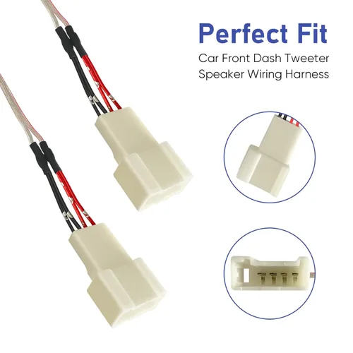 Miniatura 5 de Conector de cable de altavoz tweeter para tablero de Toyota Corolla/Camry 2012-2020, RAV4 2015-2019, adaptador de cable de altavoz para Subaru