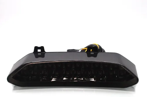 Miniatura 5 de MZS Luz trasera para motocicleta, LED integrada, señal de giro intermitente, lente ahumada compatible con YZF R1 2002-2003 / WR250R 2010-2017