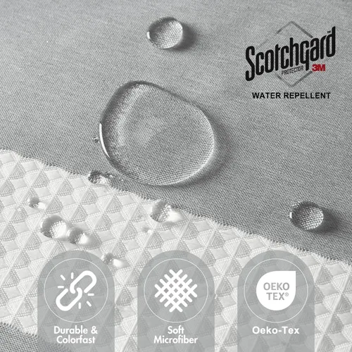 Miniatura 2 de Cortina Madison Park Spa Waffle de ducha con tela combinada y tratamiento 3M Scotchgard para control de humedad, decoración moderna para el baño