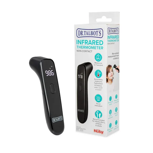 Miniatura 9 de Dr. Talbot's Termómetro infrarrojo sin contacto con pantalla LED, blanco