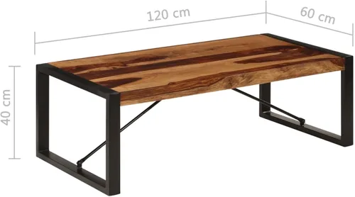 Miniatura 2 de GuyAna Mesa de centro moderna mesa de centro de madera, mesa para sala, mesa de centro simple, mesa de centro moderna de madera de 47.2 x 23.6 x