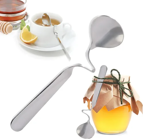 Miniatura 6 de Norpro, Cuchara plateada de acero inoxidable para mielmermelada, talla única