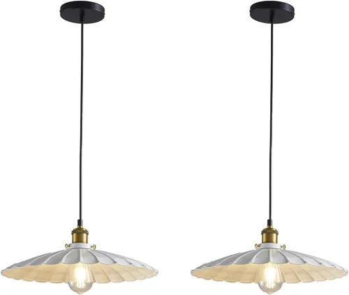 Miniatura 9 de Lámpara colgante negra, lámpara colgante retro de 9.8 pulgadas para dormitorio, luces colgantes brillantes de cocina, sala de estar, 6.5 pies