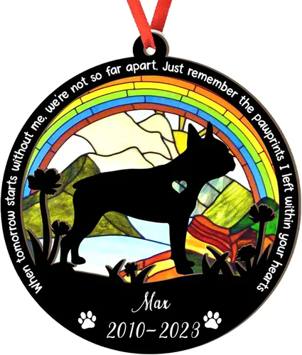 Miniatura 44 de Adorno personalizado para atrapasoles de sabueso afgano, adorno de Navidad de sabueso afgano, regalo para perro amante, sabueso afgano conmemorativo