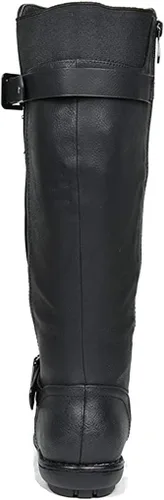 Miniatura 4 de DREAM PAIRS Botas altas hasta la rodilla para mujer, botas de invierno con forro de piel sintética de moda