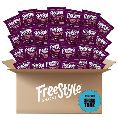 Miniatura 15 de Freestyle Snacks Paquetes de Aperitivos de Aceitunas – Porción Individual – Aceitunas Verdes Frescas Deshuesadas, Tamaño Jumbo, Cultivadas