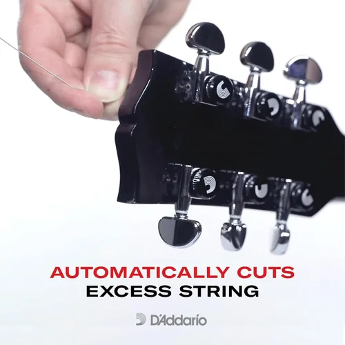 Miniatura 3 de D'Addario - Afinadores de ajuste automático - Afinadores de bloqueo para guitarras - Configuración 3+3, cromo
