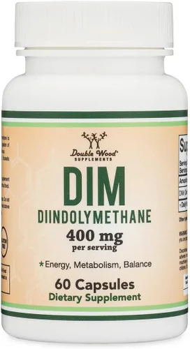 Suplemento DIM para mujeres y hombres (suplemento de bloqueo de estrógeno de diindolilmetano, tratamiento hormonal para el acné, equilibrio hormonal