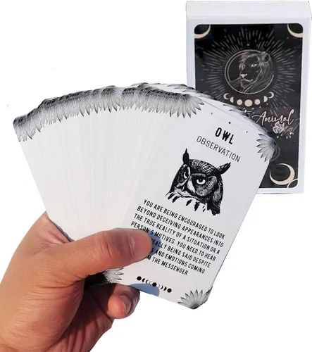Spirit Animal Oracle Cards – 54 cartas Oracle con guía espiritual para principiantes, gran regalo para amigos o familiares