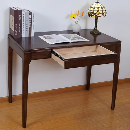 Miniatura 10 de Escritorio de Madera Sólida, Escritorio de Juego y Estudio para Oficina en Casa, para Trabajo, Escritorio para PC de Estudiantes para Dormitorio